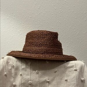 Brown Woven Women's Hat